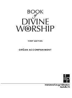 Book of Divine Worship, Organ Accompaniment