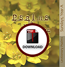 Psalms In His Presence, Year A Psalms - CD DOWNLOAD